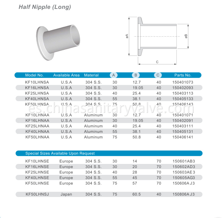 Kf Half Nipple Long